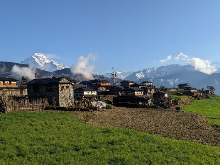 Ruma village Nepal huizen